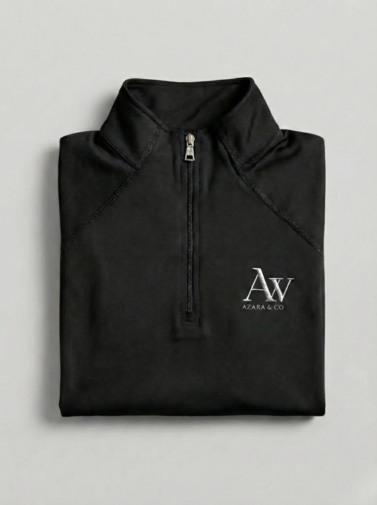 Meridian Junior Quarter-Zip – Onyx Black (Pre-Order)